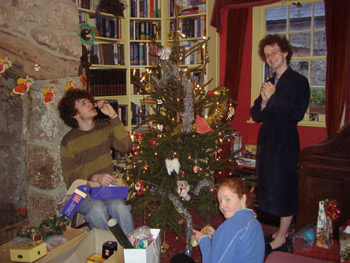 teenagers at CHristmas